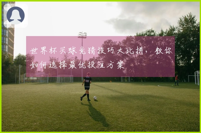 世界杯买球竞猜技巧大比拼，教你如何选择最优投注方案